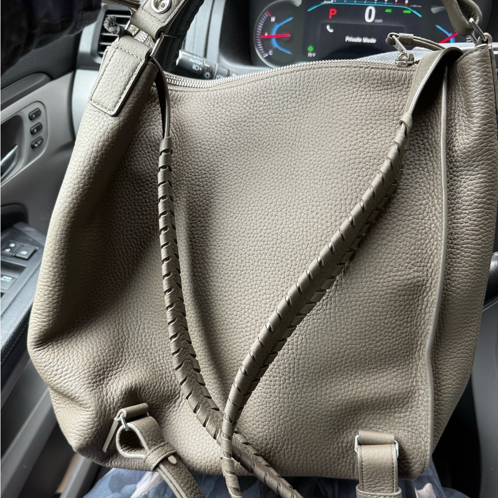 ALLSAINTS Akita small backpack/ handbag in Grey | NWT - Picture 7 of 9